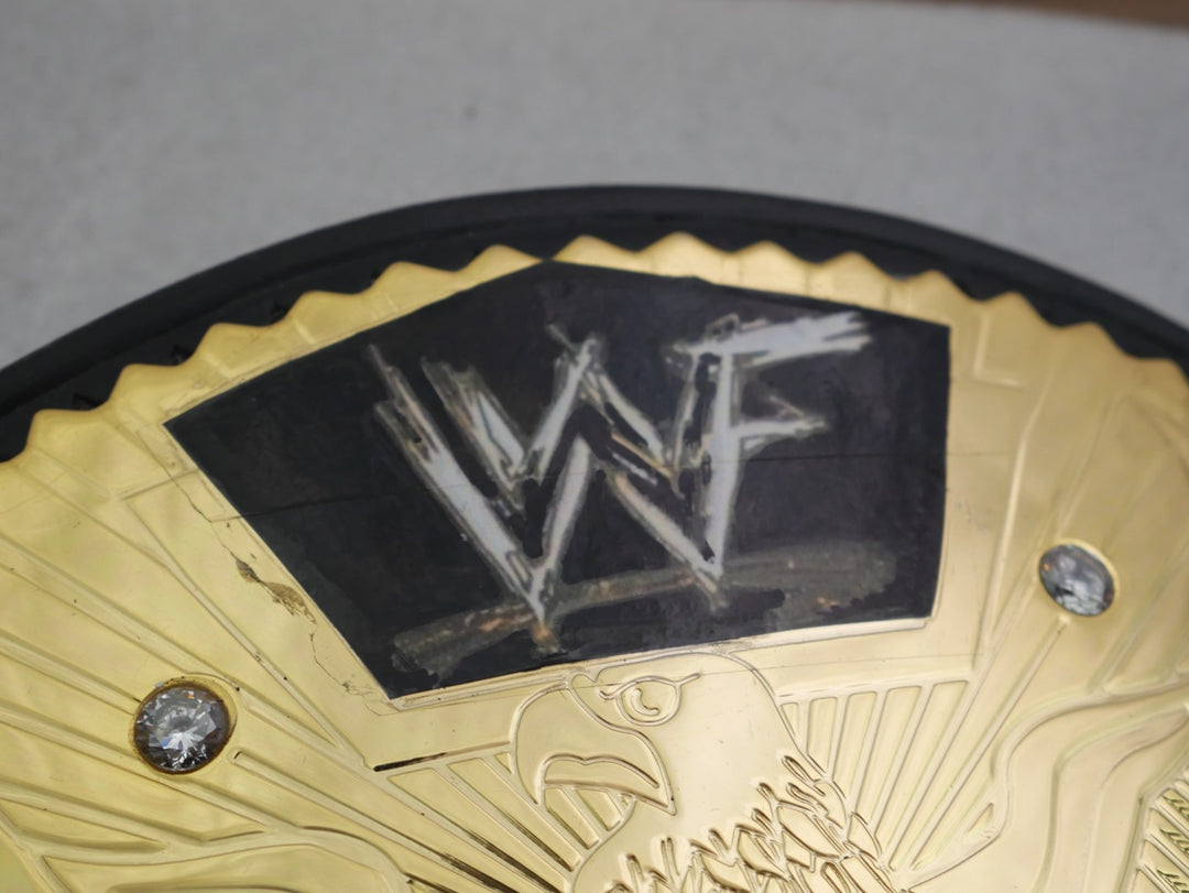READY TO SHIP: Releathered &amp; Restoned Figs Inc. Big Eagle Championship Replica Title Belt