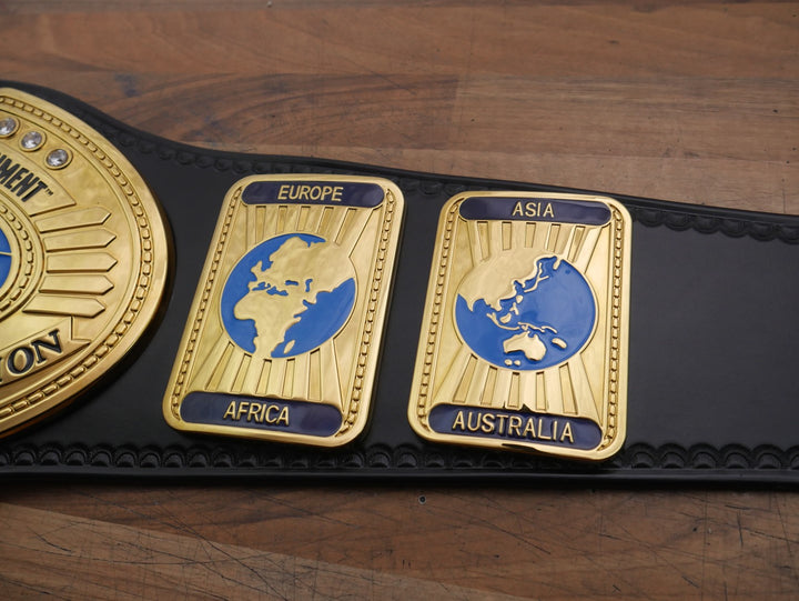 READY TO SHIP: Releathered &amp; Restoned Attitude Era Intercontinental Championship Replica Title Belt