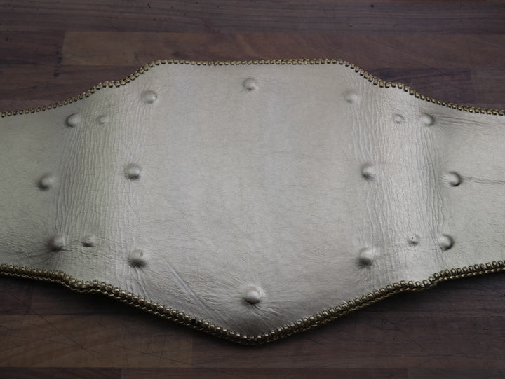 READY TO SHIP: Releathered &amp; Restoned Fully Upgraded Custom Undertaker "Big Logo" Championship Replica Title Belt