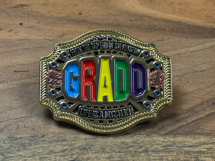 GRADO Custom Wrestling Belt Collectible Pin Badge
