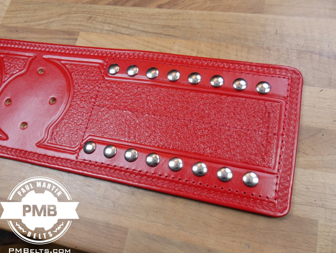 Penny Silver Red Tag Team Championship Adult Sized Replica Belt Real Leather Send Out Strap