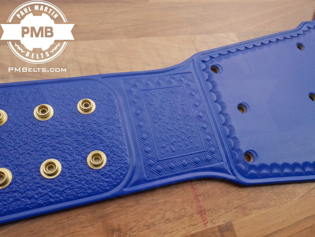 Universal Blue Adult Size Replica Belt Real Leather Send Out Strap