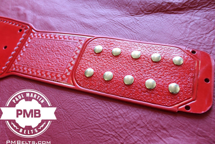 Universal Red Adult Sized Replica Belt Real Leather Send Out Strap