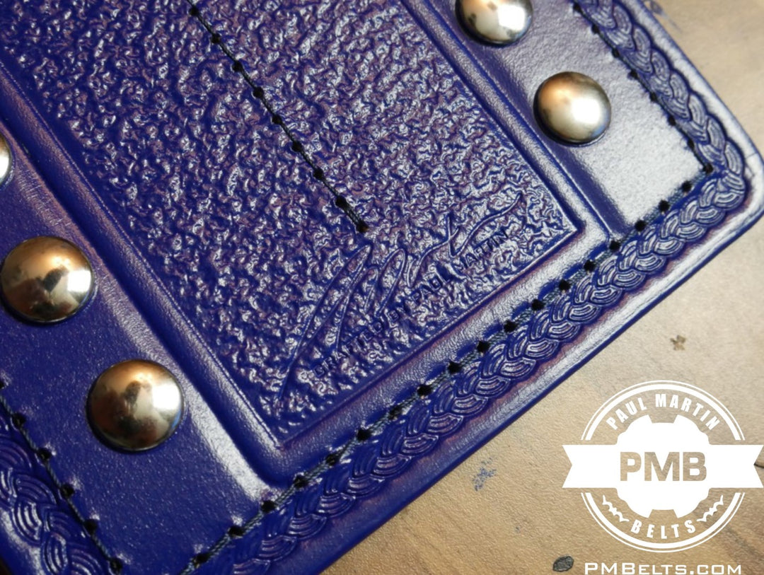 Penny Silver Blue Tag Team Championship Adult Sized Replica Belt Real Leather Send Out Strap