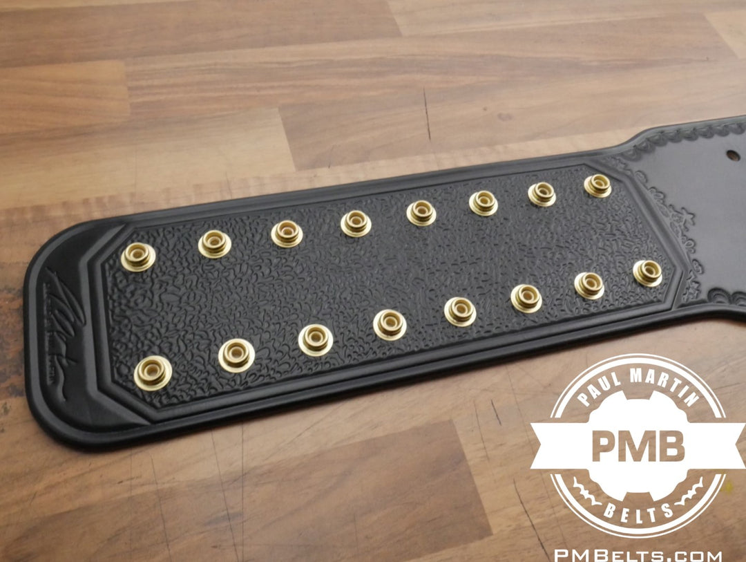 2mm/4mm Big Gold World Heavyweight Adult Sized Replica Belt Real Leather Send Out Strap