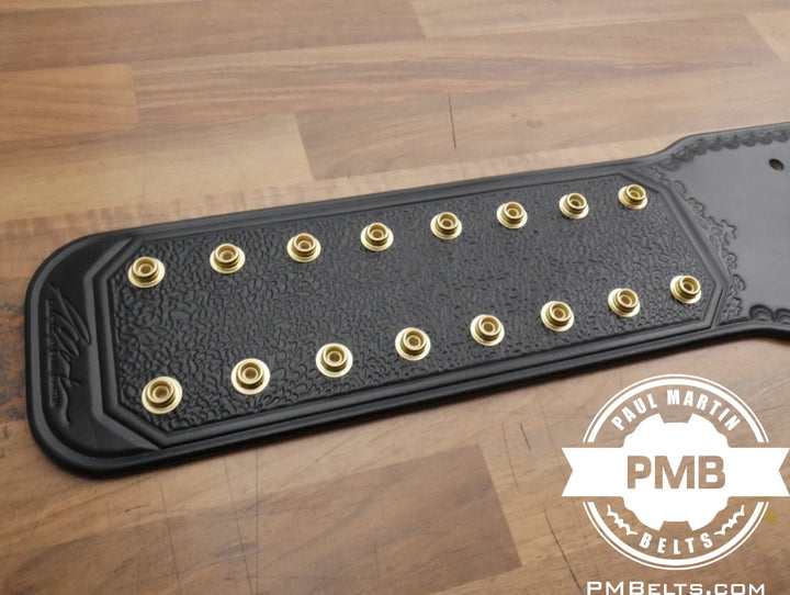 2mm/4mm Big Gold World Heavyweight Adult Sized Replica Belt Real Leather Send Out Strap