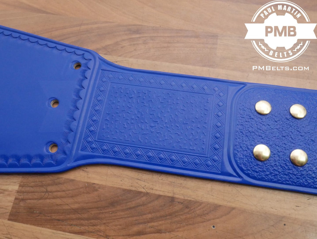 Universal Blue Adult Size Replica Belt Real Leather Send Out Strap
