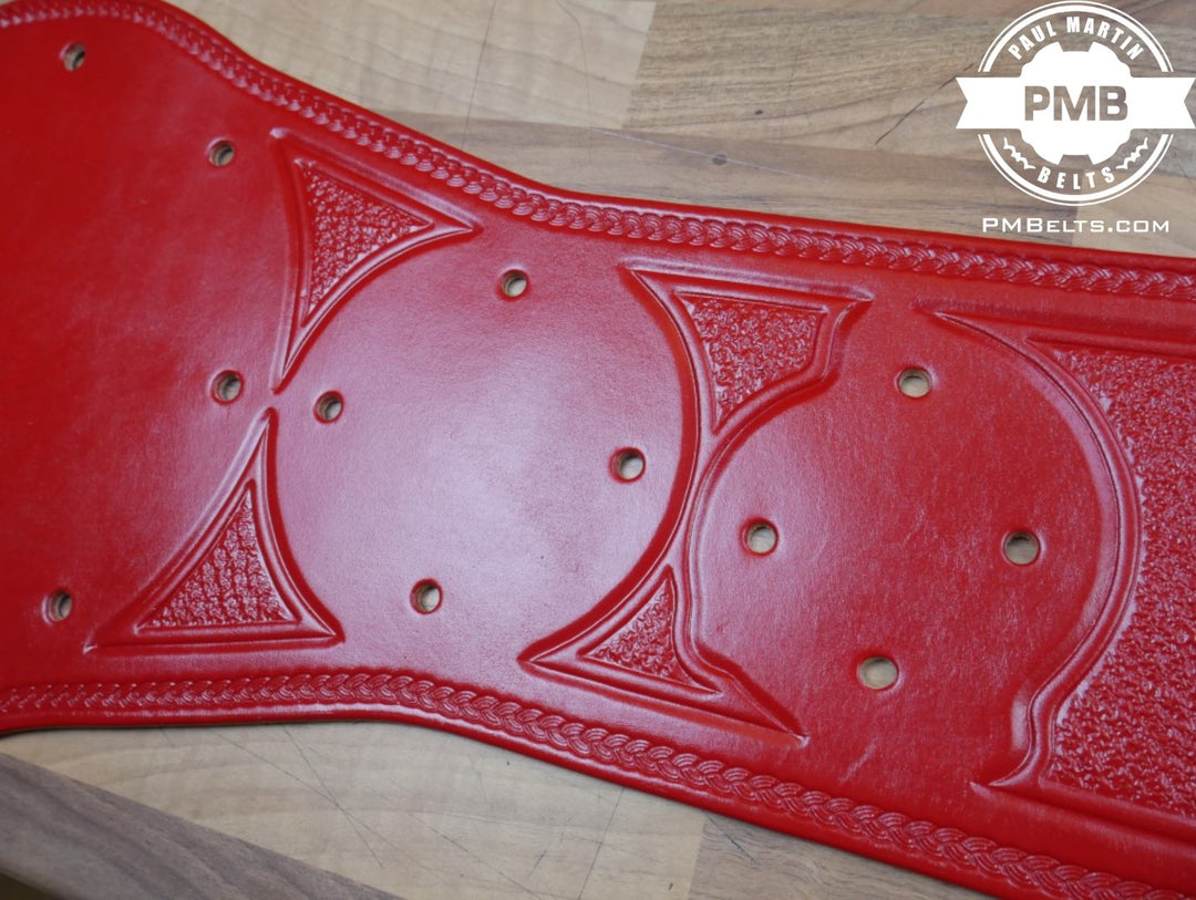 Penny Silver Red Tag Team Championship Adult Sized Replica Belt Real Leather Send Out Strap