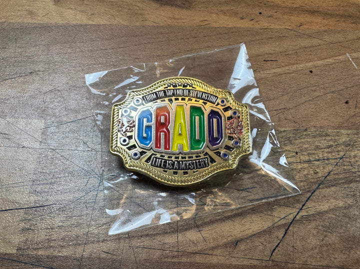 GRADO Custom Wrestling Belt Collectible Pin Badge