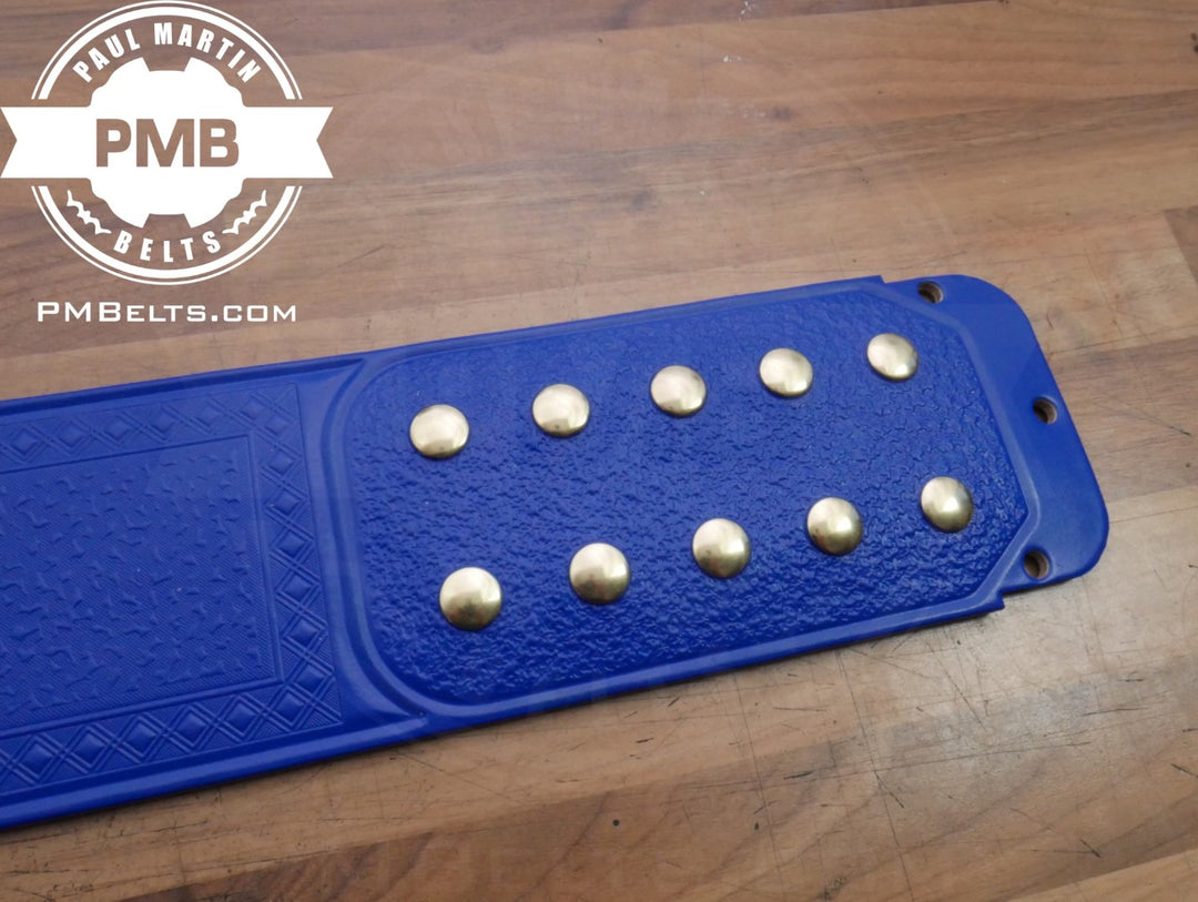 Universal Blue Adult Size Replica Belt Real Leather Send Out Strap