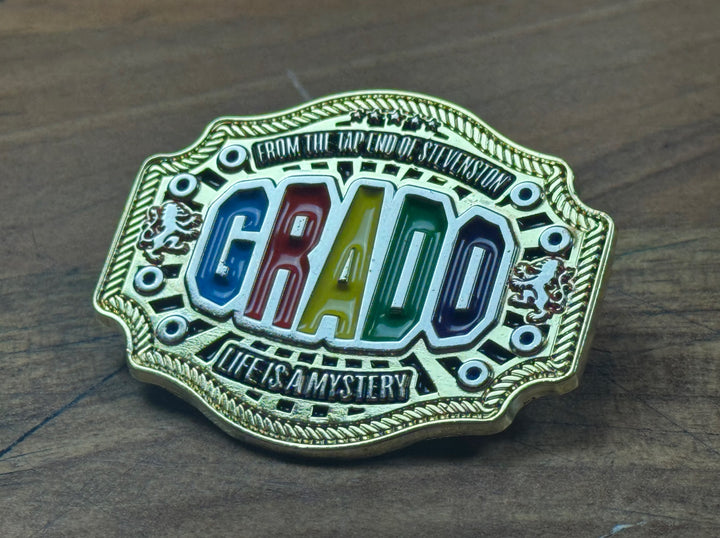 GRADO Custom Wrestling Belt Collectible Pin Badge