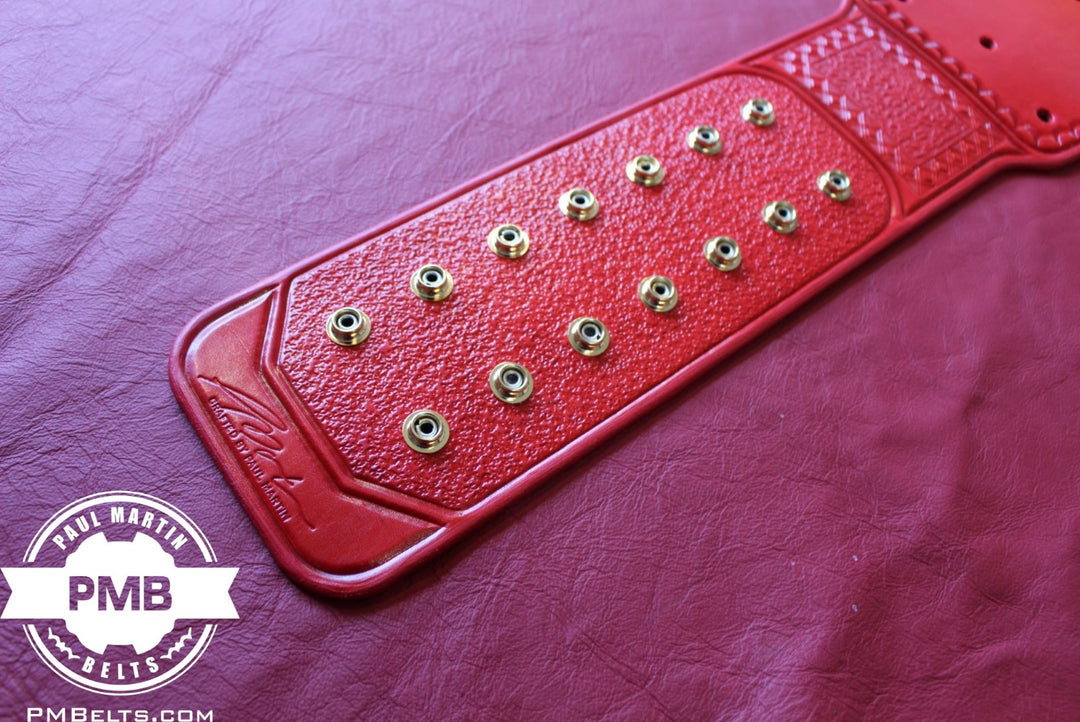 Universal Red Adult Sized Replica Belt Real Leather Send Out Strap