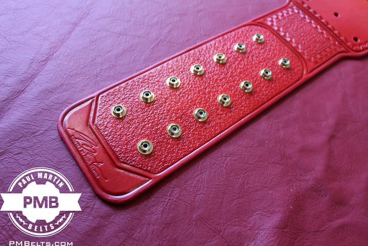 Universal Red Adult Sized Replica Belt Real Leather Send Out Strap