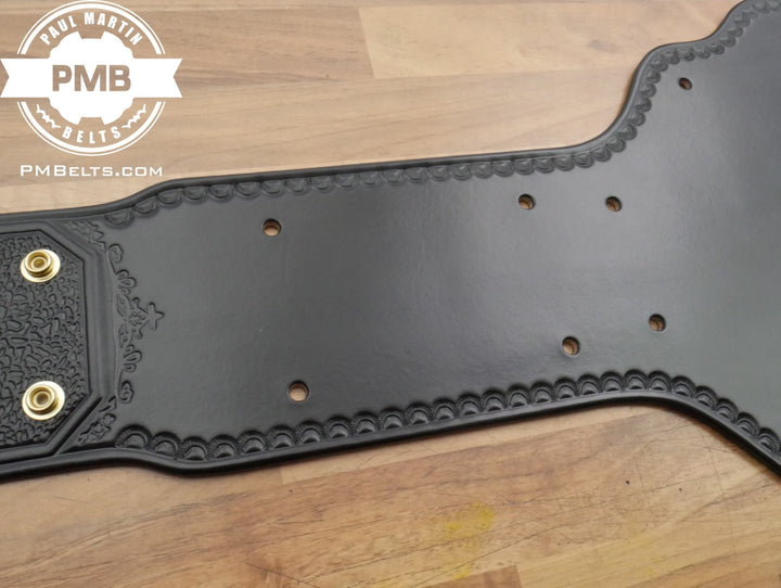 2mm/4mm Big Gold World Heavyweight Adult Sized Replica Belt Real Leather Send Out Strap