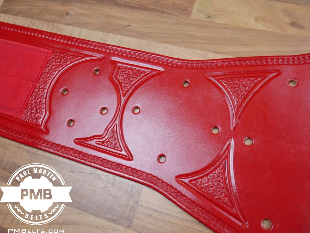 Penny Silver Red Tag Team Championship Adult Sized Replica Belt Real Leather Send Out Strap