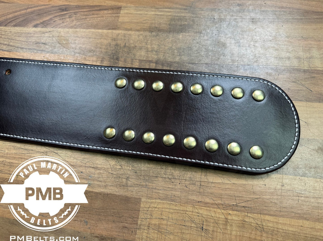 'Shoprine' Big Gold Adult Sized Replica Belt Real Leather Send Out Strap