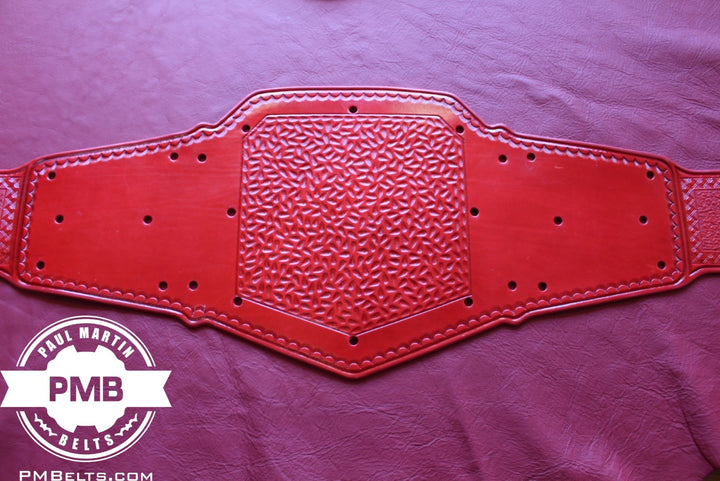 Universal Red Adult Sized Replica Belt Real Leather Send Out Strap