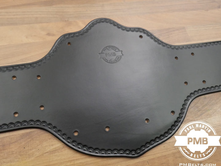2mm/4mm Big Gold World Heavyweight Adult Sized Replica Belt Real Leather Send Out Strap