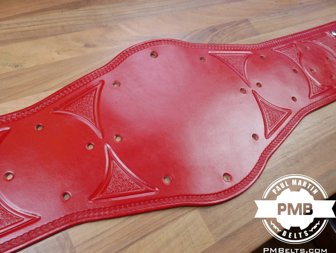 Penny Silver Red Tag Team Championship Adult Sized Replica Belt Real Leather Send Out Strap