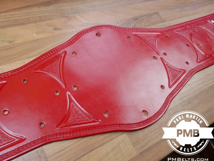 Penny Silver Red Tag Team Championship Adult Sized Replica Belt Real Leather Send Out Strap