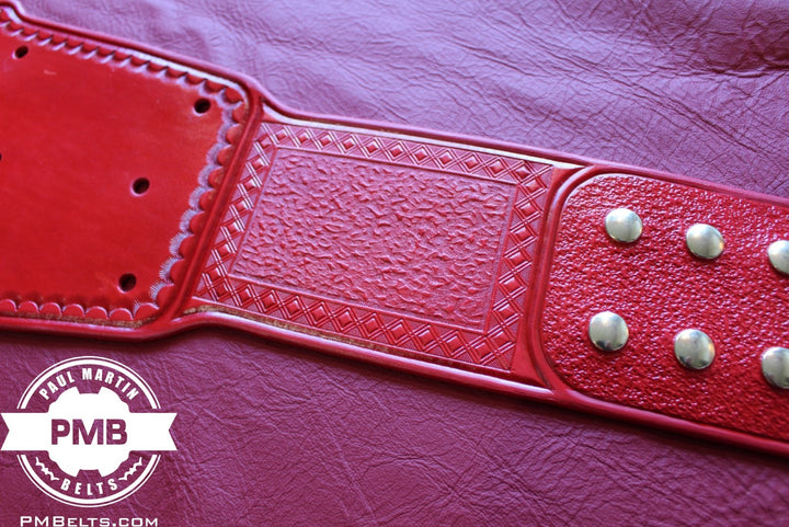 Universal Red Adult Sized Replica Belt Real Leather Send Out Strap