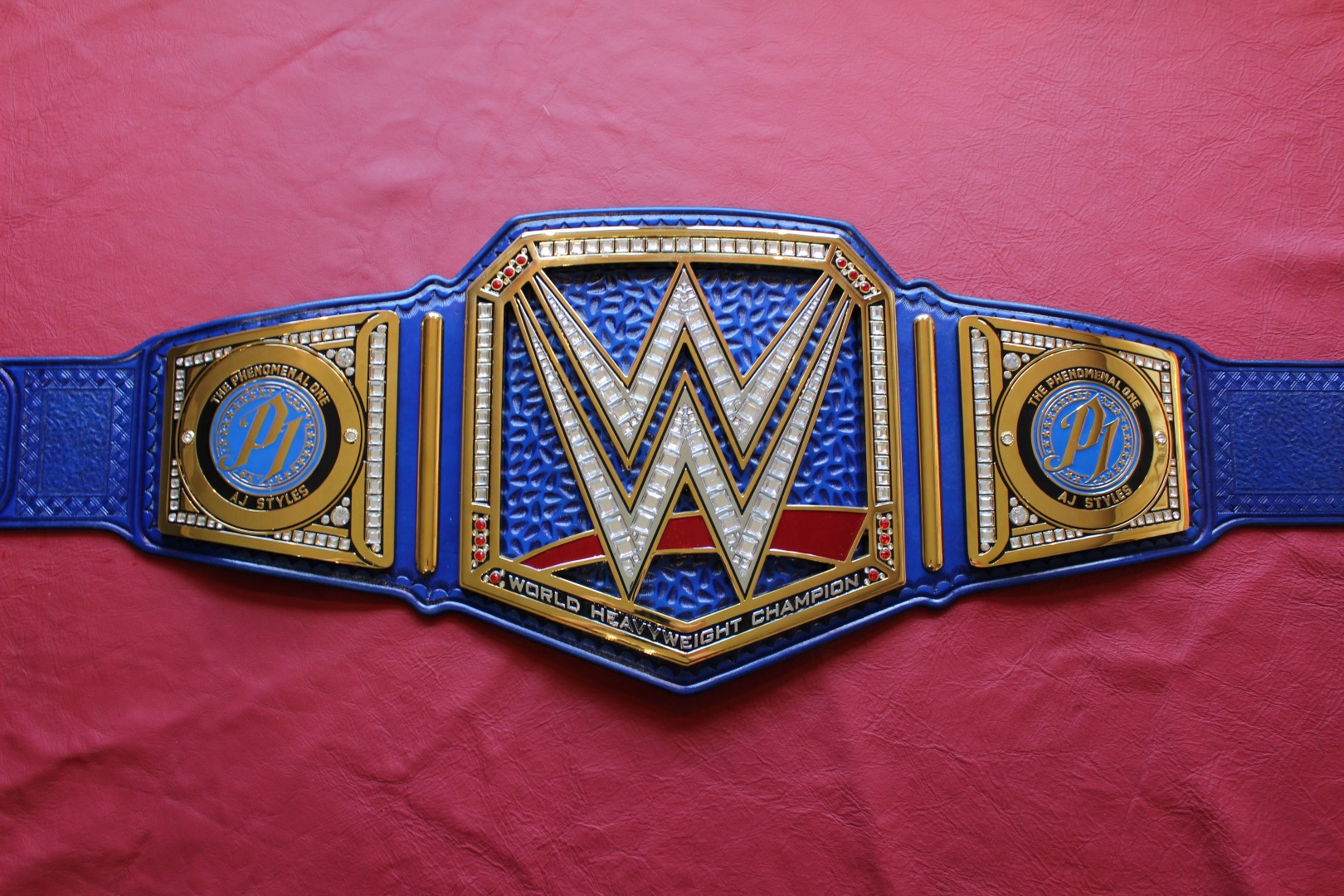 WWE Championship Blue Replica Belt Releather 2018 Style Send Out Strap ...