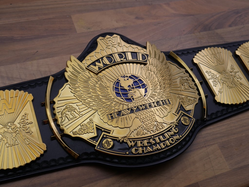 Classic Gold Winged Eagle WWF World Heavyweight Wrestling