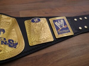 READY TO SHIP: Releathered Ruthless Aggression SmackDown Tag Team Adult Sized Replica Belt - Image 9