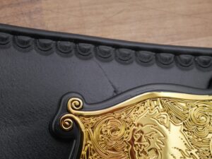 READY TO SHIP: Releathered & Restoned Eddie Guerrero Undisputed V4 Adult Sized Replica Belt - Image 12