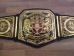 READY TO SHIP: Releathered & Restoned W/ Upgraded Fandu Side Bars NXT UK Championship Adult Sized Replica Belt