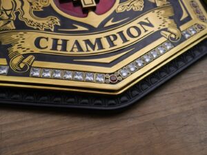 READY TO SHIP: Releathered & Restoned W/ Upgraded Fandu Side Bars NXT UK Championship Adult Sized Replica Belt - Image 5